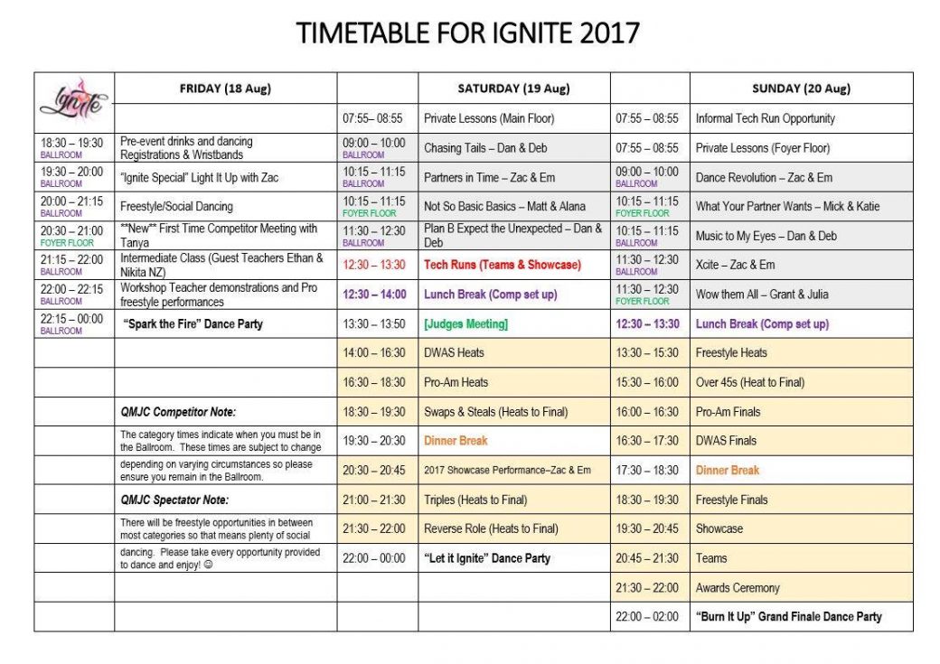 Schedule for Ignite 2017 – IGNITE